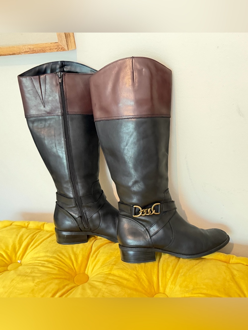 Y2K Vintage Ralph Lauren Menina Riding Boots | Size 8B